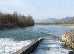 Confluence du Rhône et du Guiers